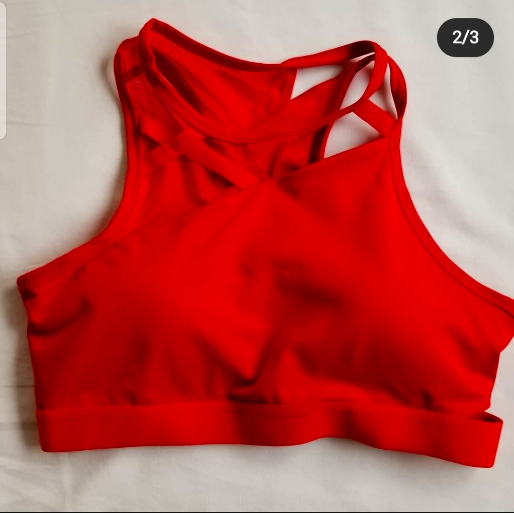 Red nike bra